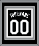 Chicago Name & Number - Alternate Black (1991-1992) - Triple Mat 2