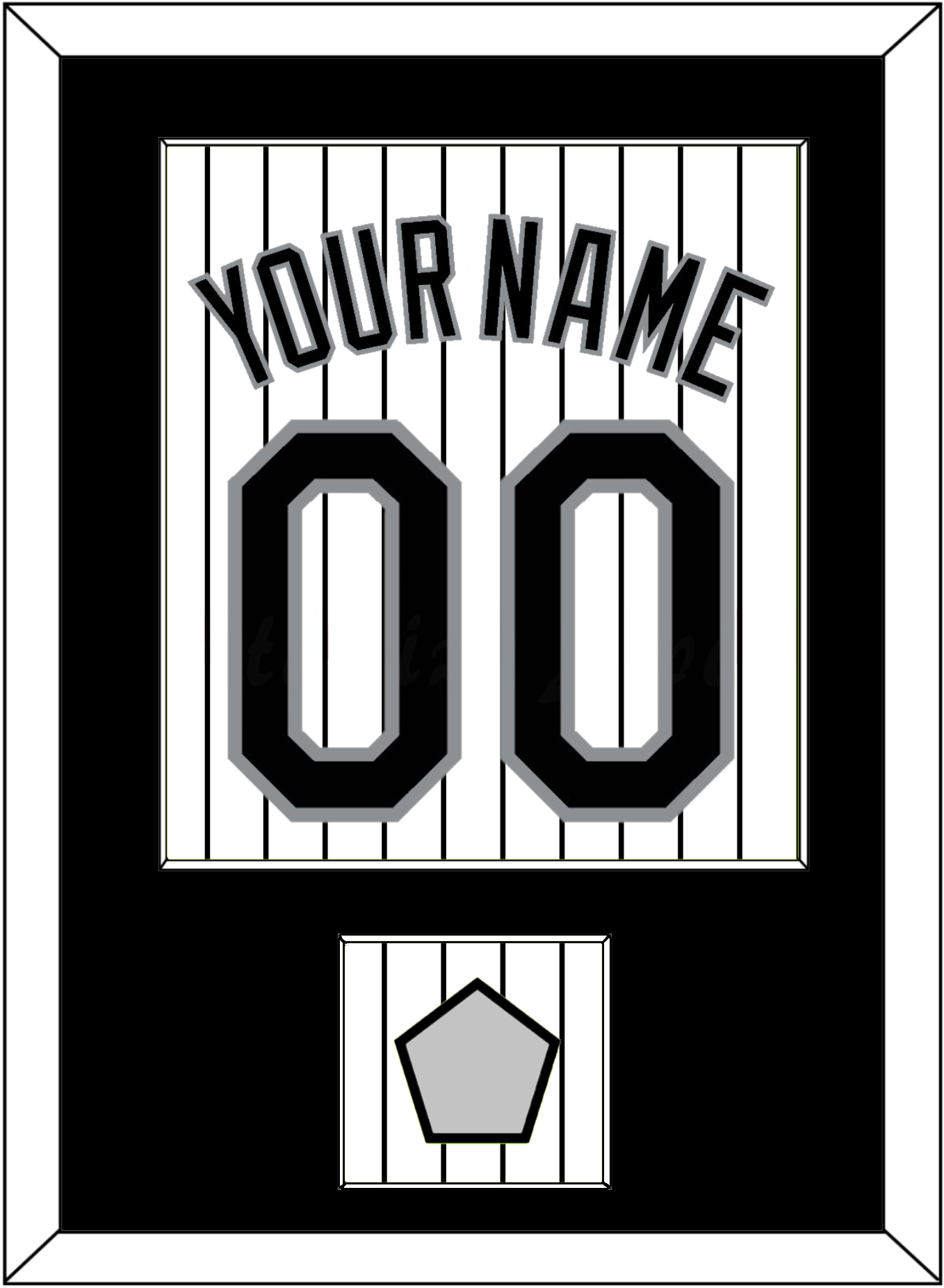 Chicago Name, Number & 2005 World Series Jersey Patch - Home White Pinstripes - Essential Tier 1