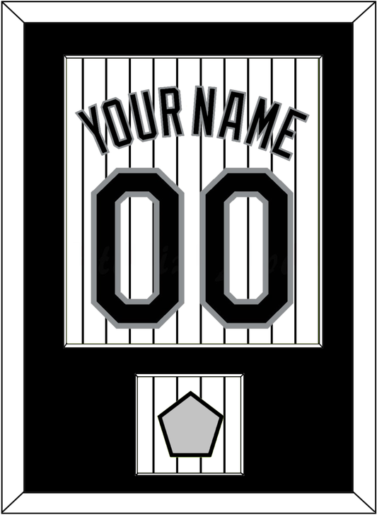 Chicago Name, Number & 2005 World Series Champions Patch - Home White Pinstripes - Essential Tier 1