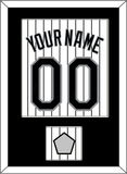 Chicago Name, Number & 2005 World Series Jersey Patch - Home White Pinstripes - Single Mat 1