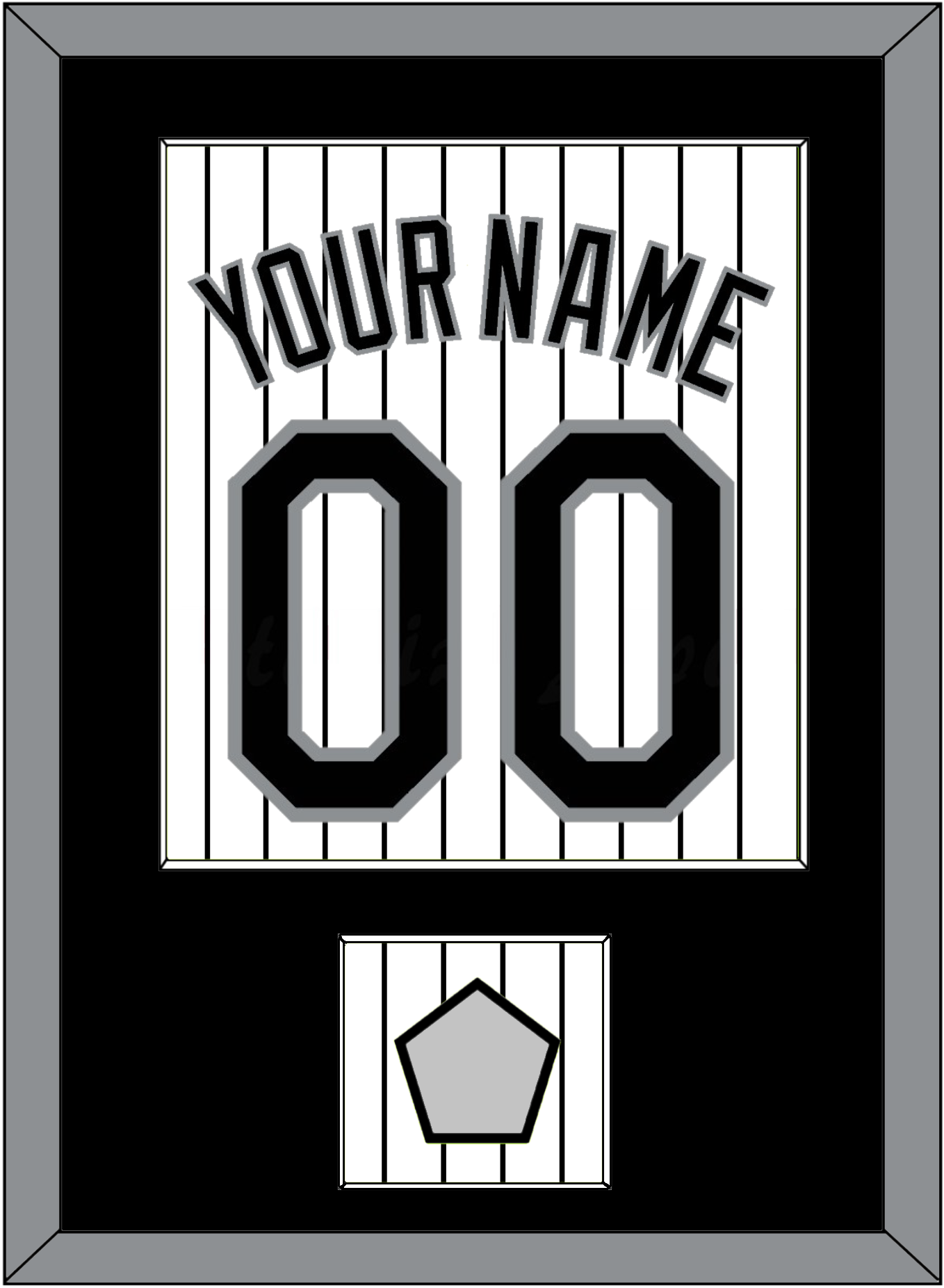 Chicago Name, Number & 2005 World Series Jersey Patch - Home White Pinstripes - Essential Tier 1