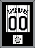 Chicago Name, Number & 2005 World Series Jersey Patch - Home White Pinstripes - Single Mat 1