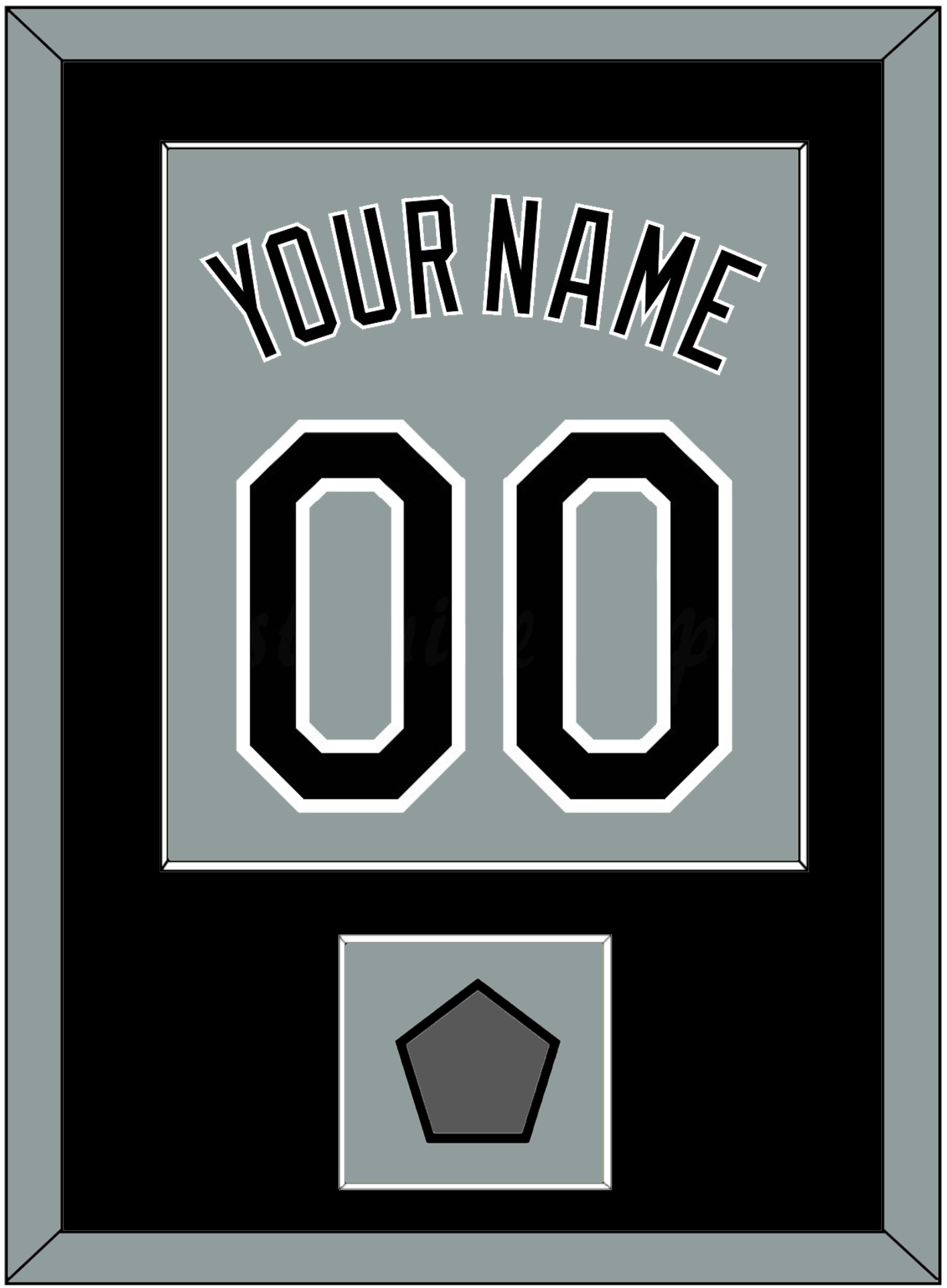 Chicago Name, Number & 2005 World Series Jersey Patch - Road Gray - Essential Tier 3