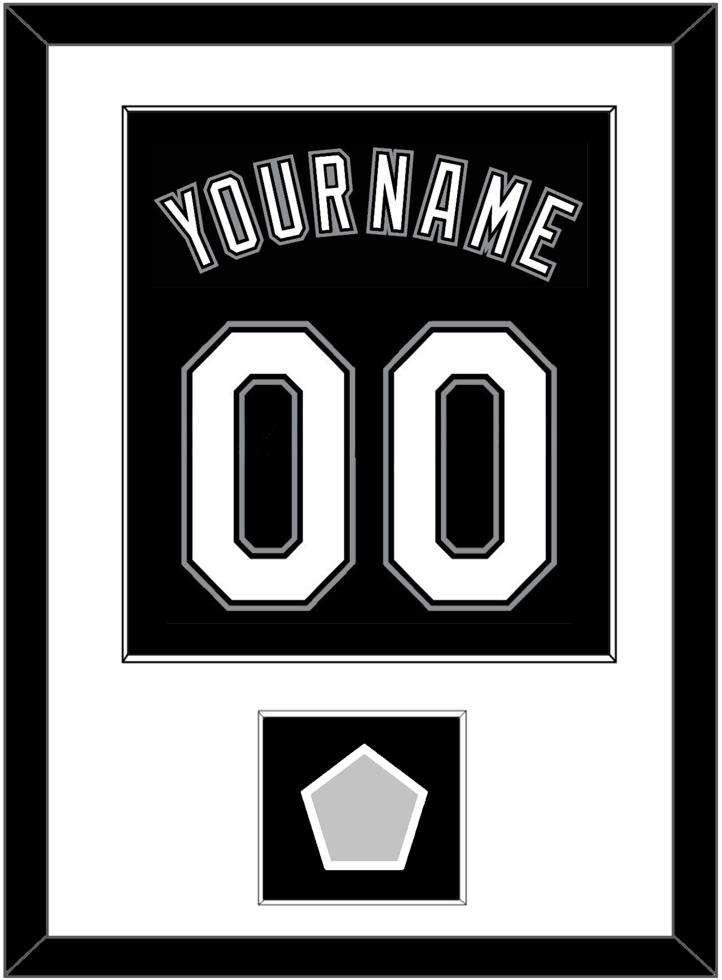 Chicago Name, Number & 2005 World Series Champions Patch - Alternate Black - Essential Tier 1