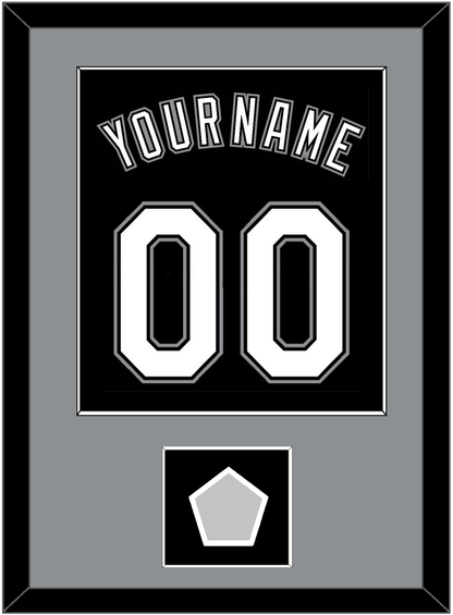 Chicago Name, Number & 2005 World Series Champions Patch - Alternate Black - Essential Tier 2