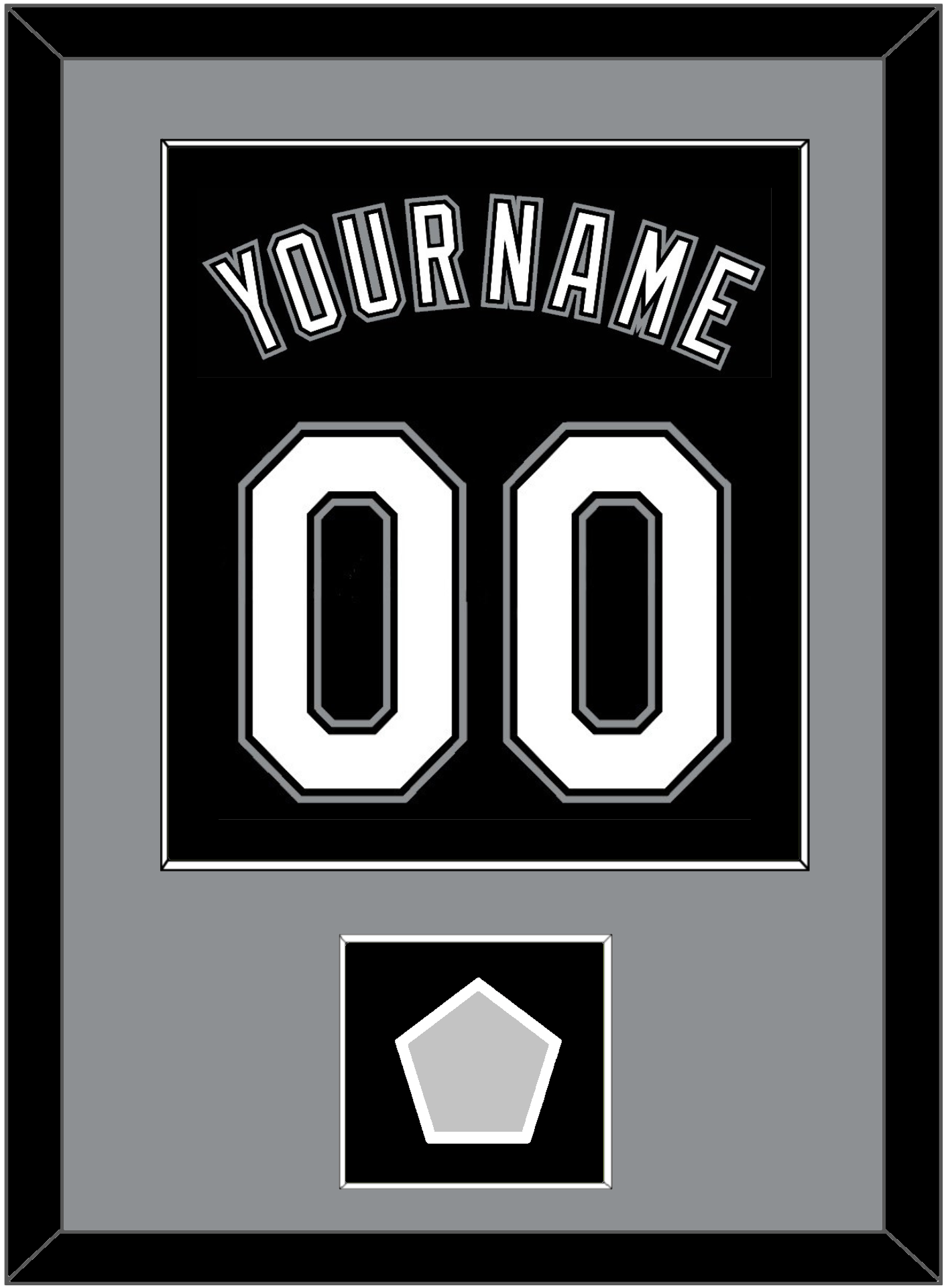 Chicago Name, Number & 2005 World Series Jersey Patch - Alternate Black - Essential Tier 2