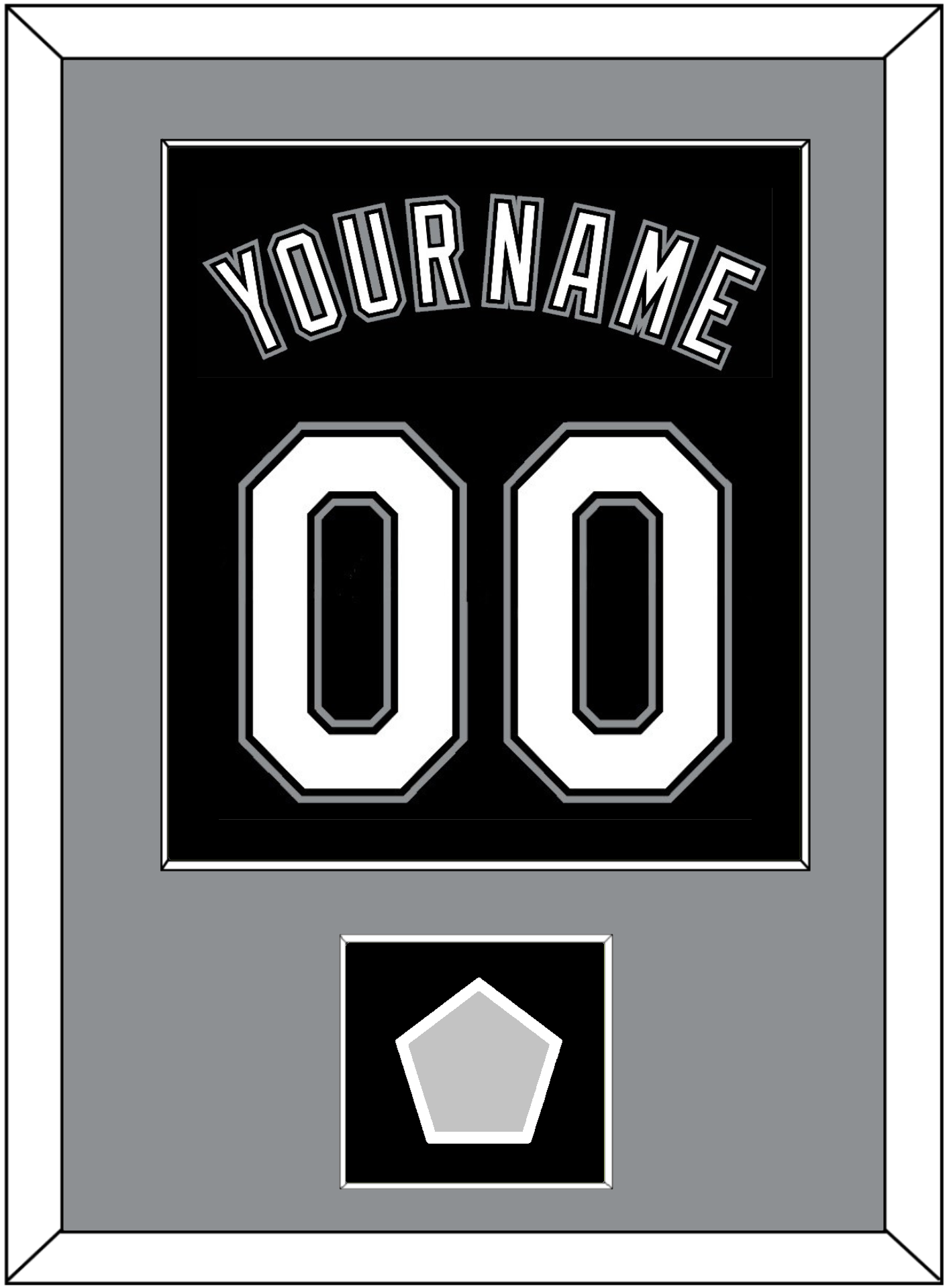 Chicago Name, Number & 2005 World Series Jersey Patch - Alternate Black - Essential Tier 2