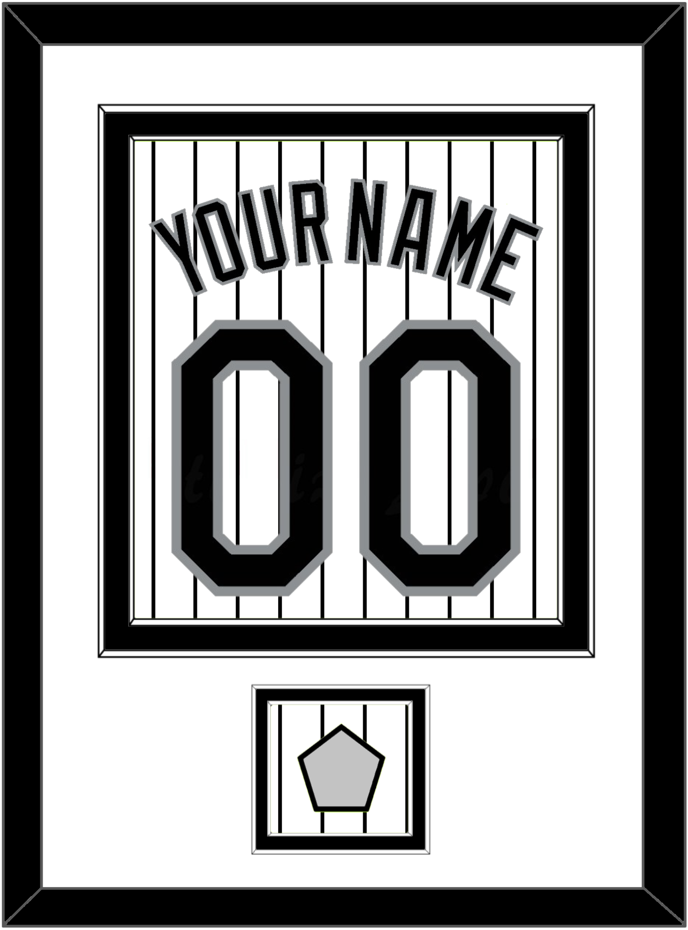 Chicago Name, Number & 2005 World Series Jersey Patch - Home White Pinstripes - Signature Tier 1