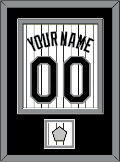 Chicago Name, Number & 2005 World Series Champions Patch - Home White Pinstripes - Signature Tier 2