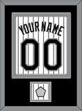 Chicago Name, Number & 2005 World Series Jersey Patch - Home White Pinstripes - Double Mat 2