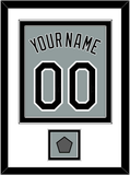 Chicago Name, Number & 2005 World Series Jersey Patch - Road Gray - Double Mat 1
