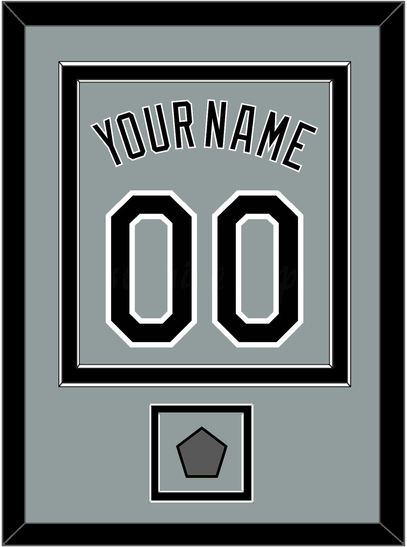 Chicago Name, Number & 2005 World Series Champions Patch - Road Gray - Signature Tier 2