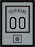 Chicago Name, Number & 2005 World Series Jersey Patch - Road Gray - Double Mat 2