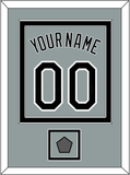 Chicago Name, Number & 2005 World Series Jersey Patch - Road Gray - Double Mat 2