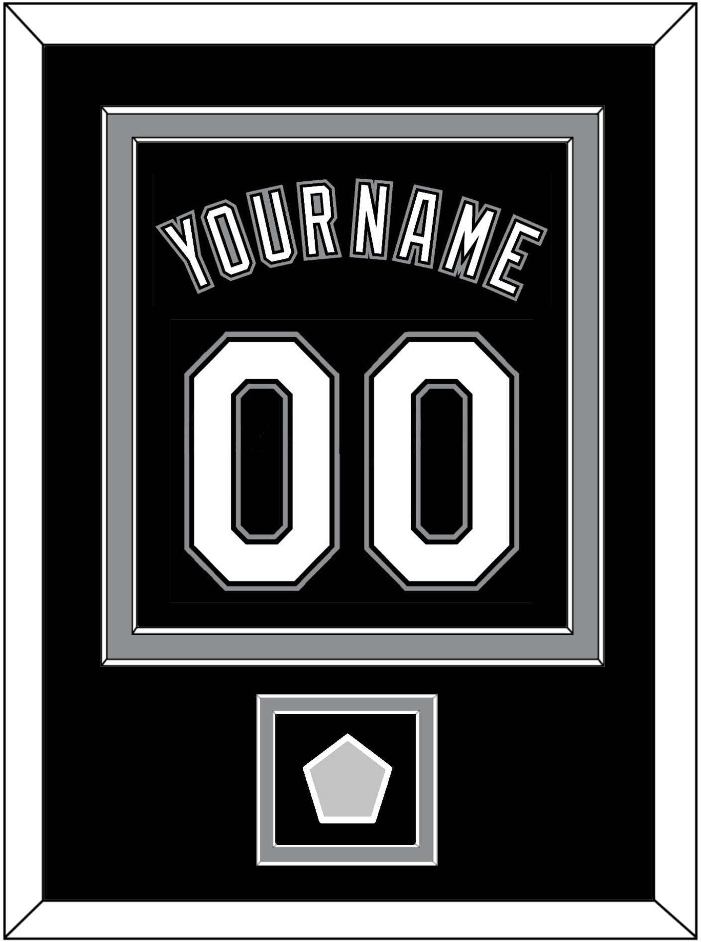 Chicago Name, Number & 2005 World Series Jersey Patch - Alternate Black - Signature Tier 2