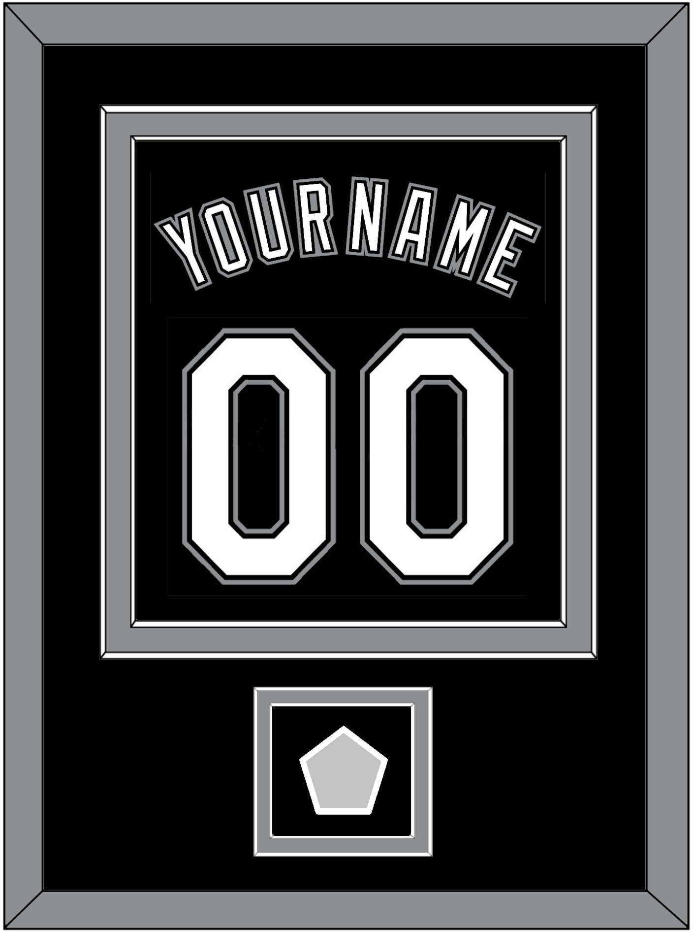 Chicago Name, Number & 2005 World Series Champions Patch - Alternate Black - Signature Tier 2