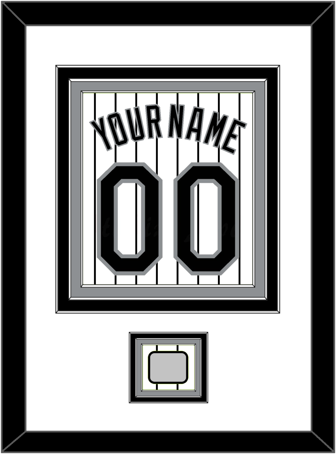 Chicago Name, Number & 2005 World Series Jersey Patch - Home White Pinstripes - Premier Tier 1