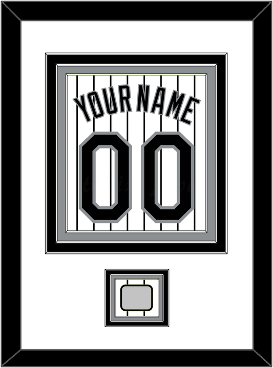 Chicago Name, Number & 2005 World Series Champions Patch - Home White Pinstripes - Premier Tier 1