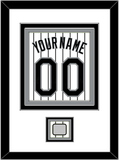 Chicago Name, Number & 2005 World Series Jersey Patch - Home White Pinstripes - Triple Mat 1