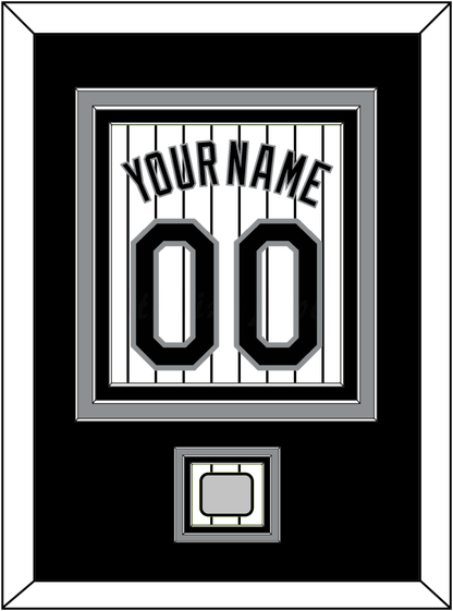 Chicago Name, Number & 2005 World Series Champions Patch - Home White Pinstripes - Premier Tier 2