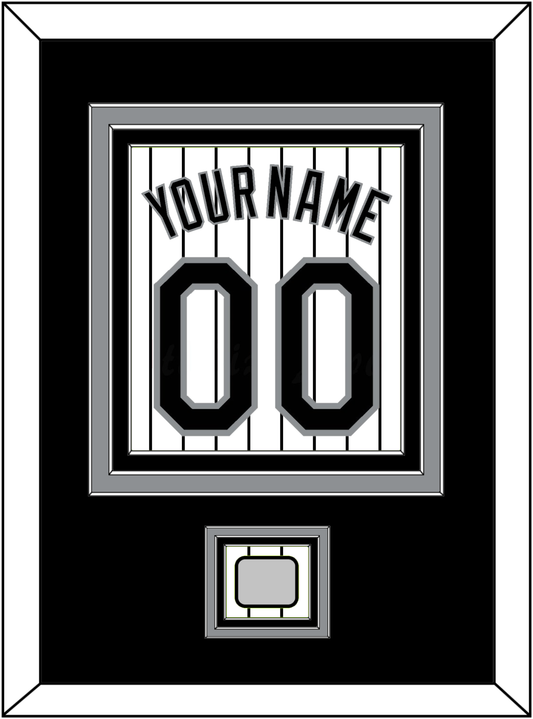 Chicago Name, Number & 2005 World Series Champions Patch - Home White Pinstripes - Premier Tier 2