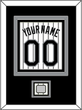 Chicago Name, Number & 2005 World Series Jersey Patch - Home White Pinstripes - Triple Mat 2