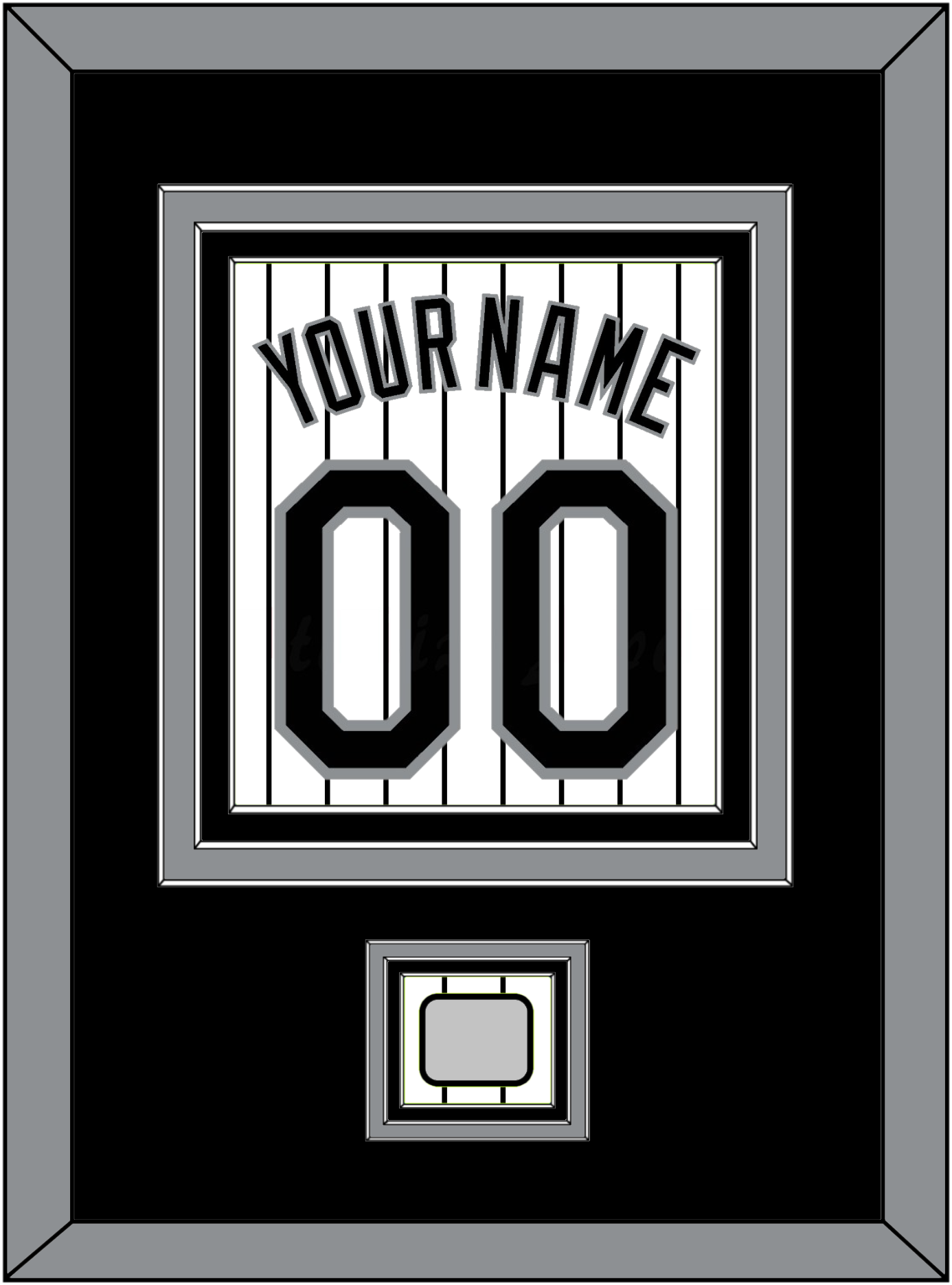 Chicago Name, Number & 2005 World Series Jersey Patch - Home White Pinstripes - Premier Tier 2