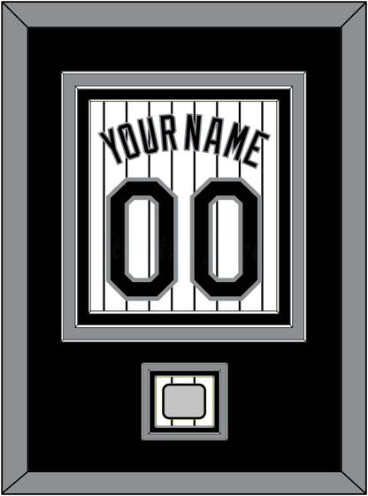 Chicago Name, Number & 2005 World Series Champions Patch - Home White Pinstripes - Premier Tier 2