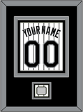 Chicago Name, Number & 2005 World Series Jersey Patch - Home White Pinstripes - Triple Mat 2