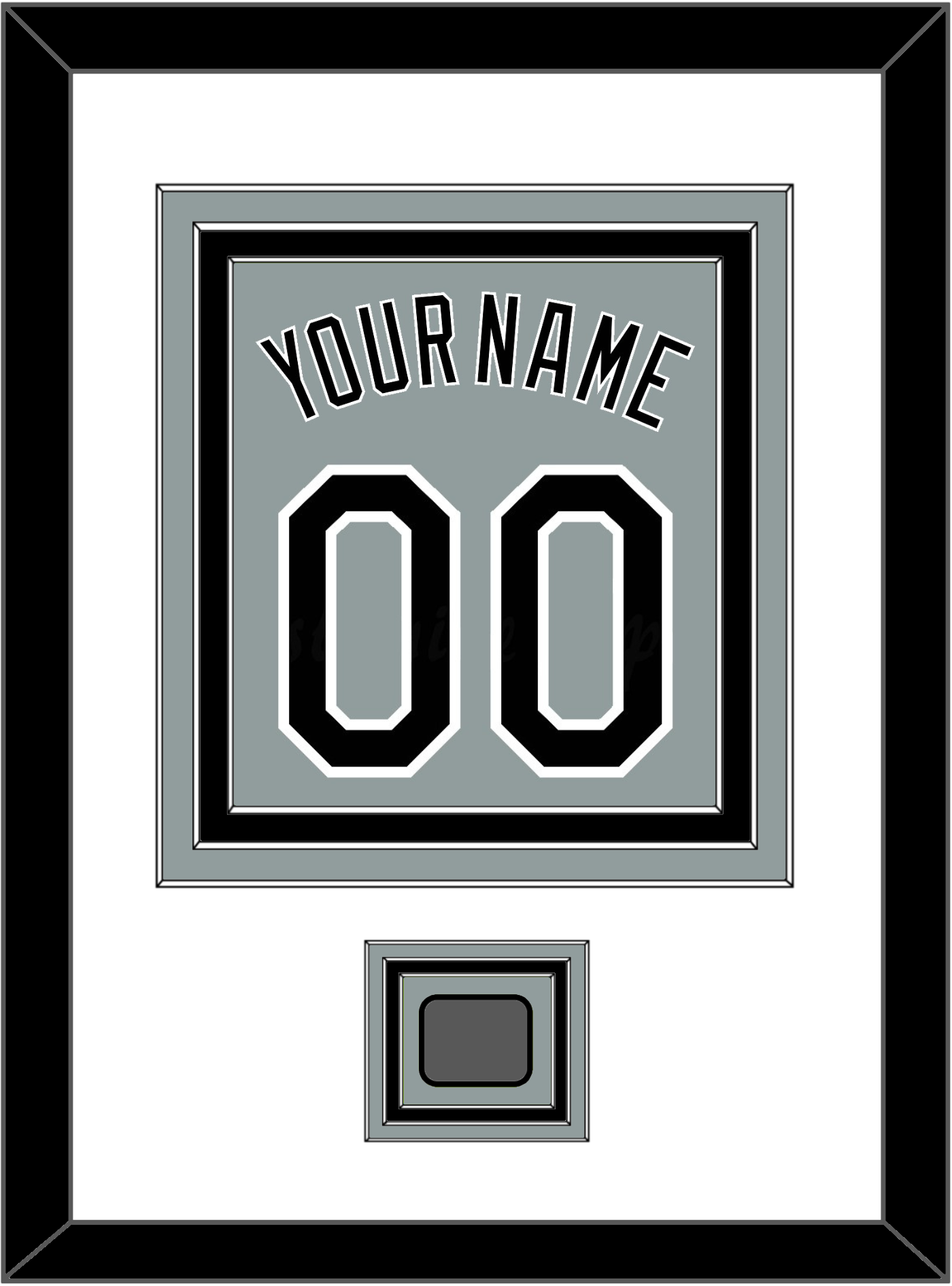 Chicago Name, Number & 2005 World Series Champions Patch - Road Gray - Premier Tier 1