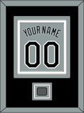 Chicago Name, Number & 2005 World Series Jersey Patch - Road Gray - Triple Mat 3