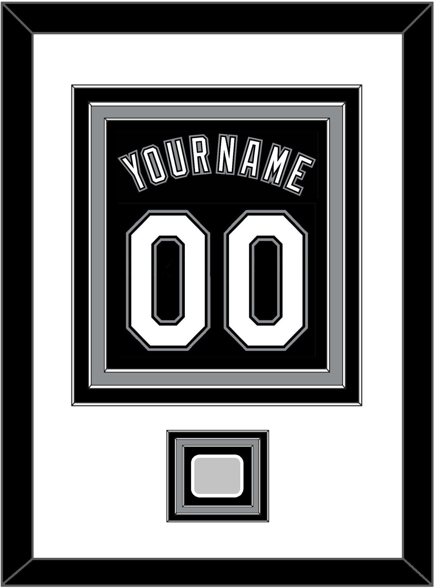 Chicago Name, Number & 2005 World Series Champions Patch - Alternate Black - Premier Tier 1