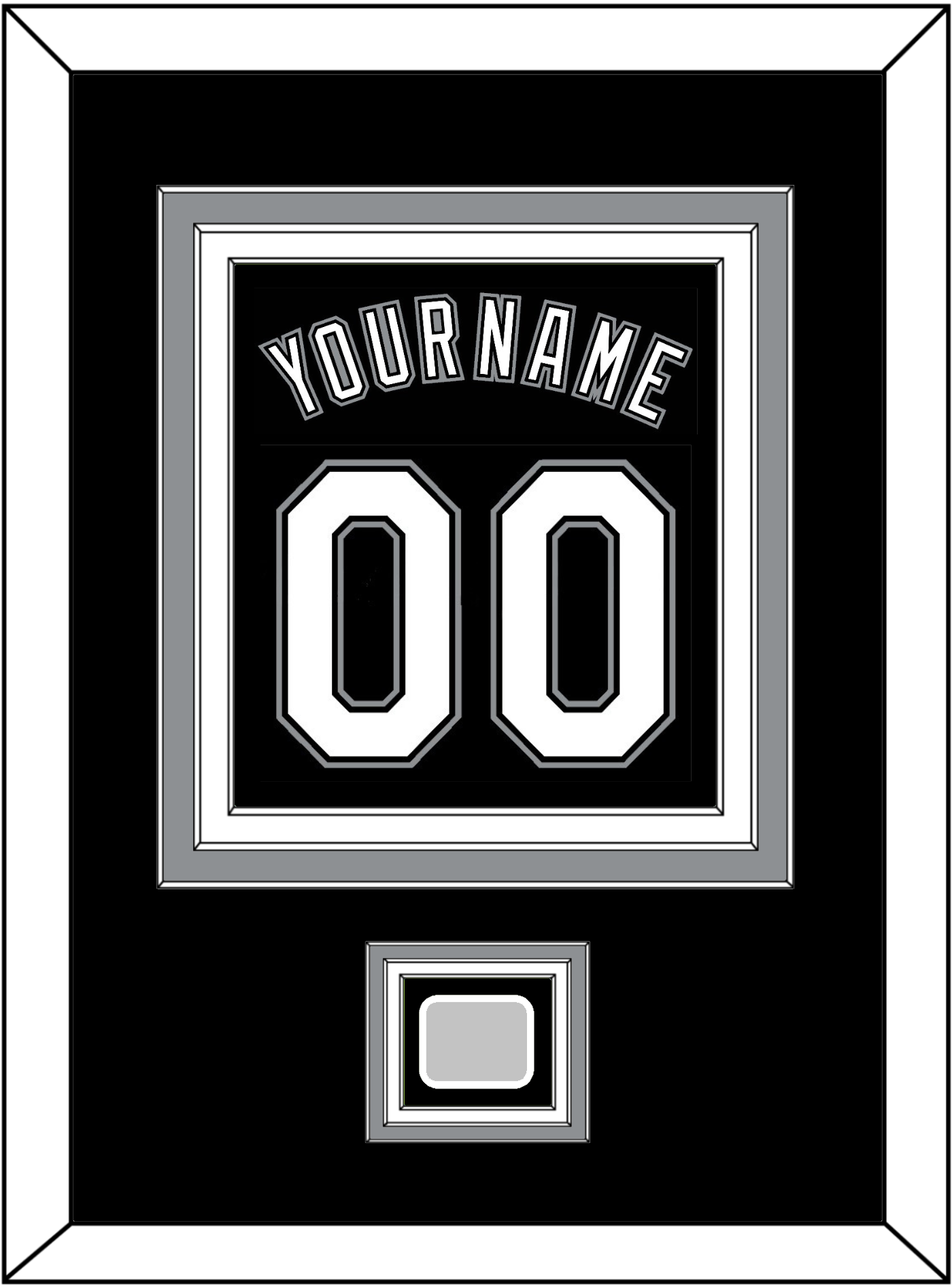 Chicago Name, Number & 2005 World Series Jersey Patch - Alternate Black - Premier Tier 2