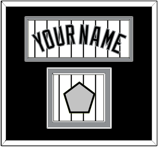 Chicago Name & World Series Jersey Patch - Home White Pinstripes - Signature Tier 2