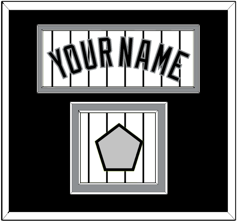 Chicago Name & World Series Champions Patch - Home White Pinstripes - Signature Tier 2