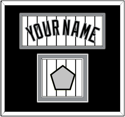 Chicago Name & World Series Champions Patch - Home White Pinstripes - Signature Tier 2