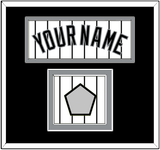 Chicago Name & World Series Champions Patch - Home White Pinstripes - Double Mat 2