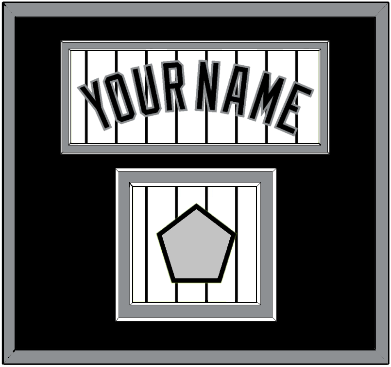 Chicago Name & World Series Jersey Patch - Home White Pinstripes - Signature Tier 2