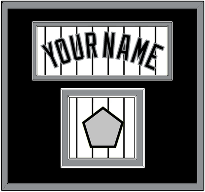 Chicago Name & World Series Jersey Patch - Home White Pinstripes - Signature Tier 2