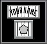 Chicago Name & World Series Champions Patch - Home White Pinstripes - Double Mat 2