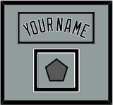 Chicago Name & World Series Jersey Patch - Road Gray - Double Mat 2