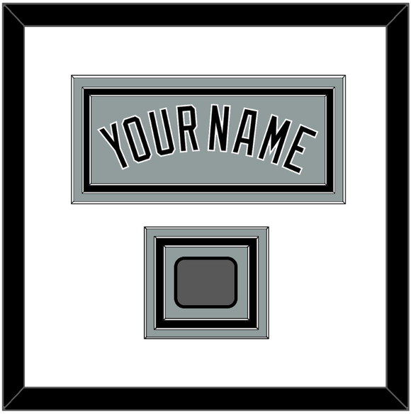 Chicago Name & World Series Jersey Patch - Road Gray - Triple Mat 1