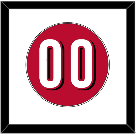 Cincinnati Number - Alternate Red - Single Mat 1