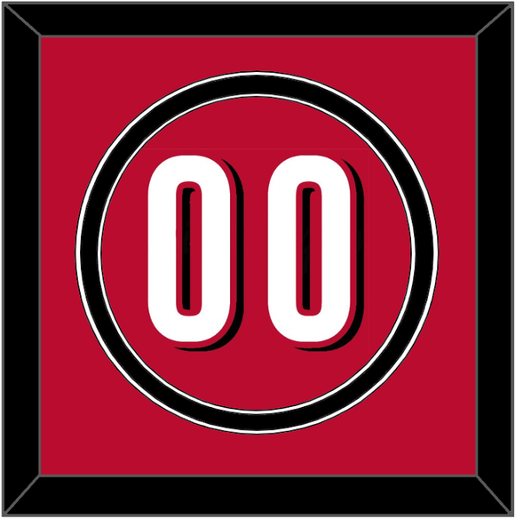 Cincinnati Number - Alternate Red - Double Mat 2