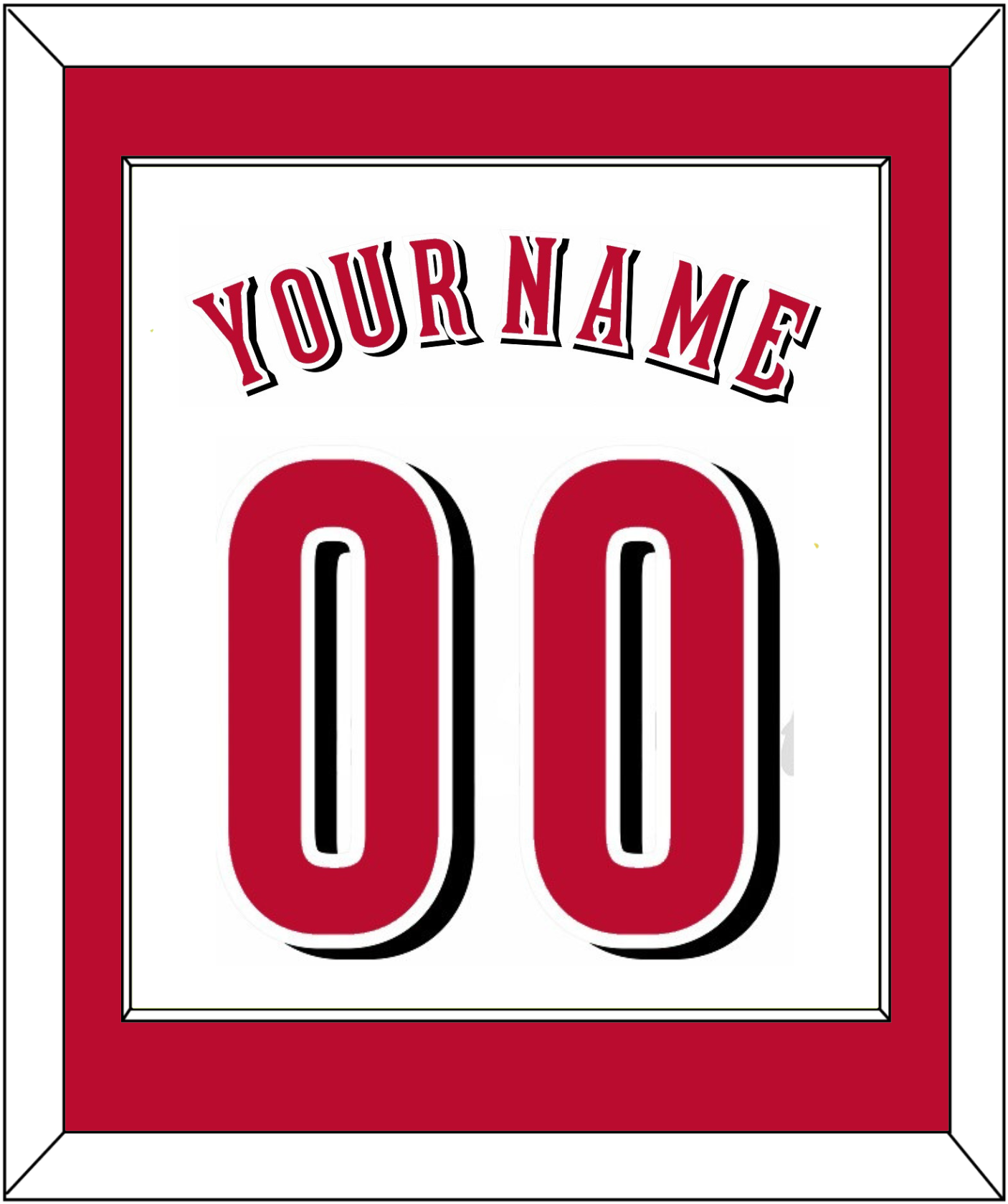 Cincinnati Name & Number - Home White - Essential Tier 1
