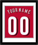 Cincinnati Name & Number - Alternate Red - Single Mat 1