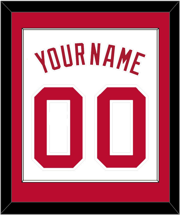 Cincinnati Name & Number - Home White (1988-1992) - Single Mat 1