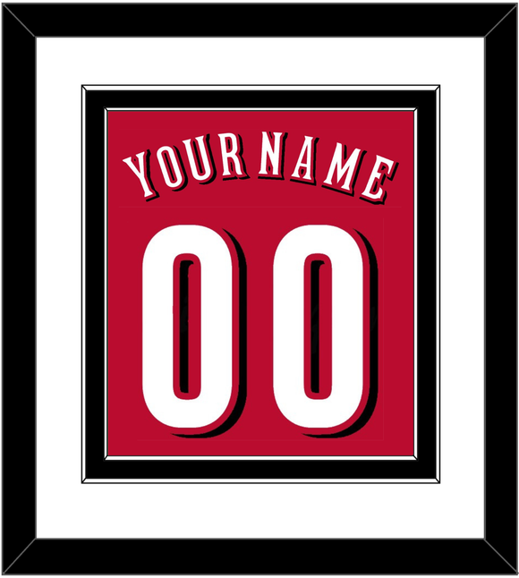 Cincinnati Name & Number - Alternate Red - Double Mat 1