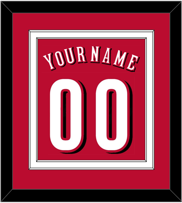 Cincinnati Name & Number - Alternate Red - Double Mat 2