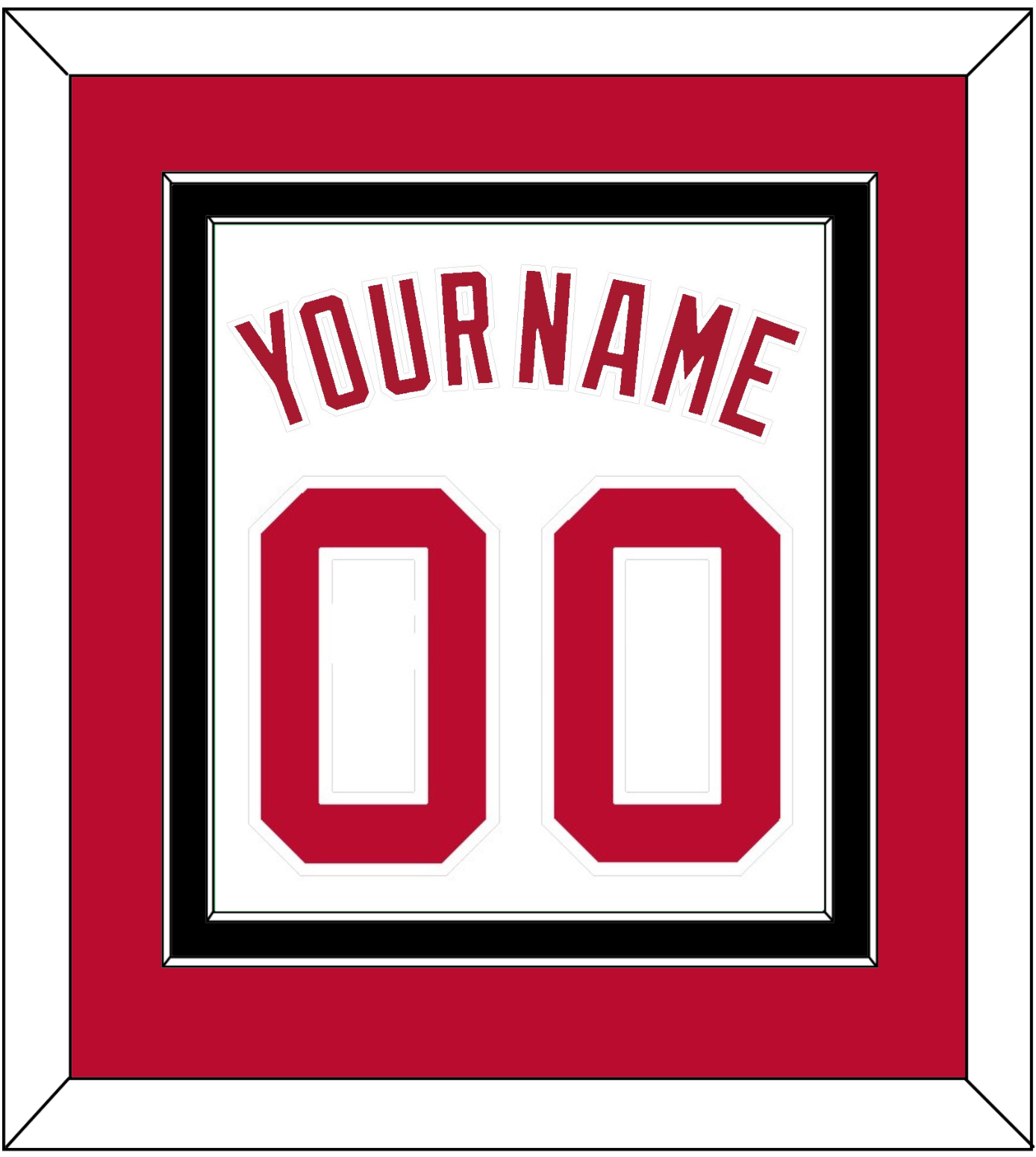 Cincinnati Name & Number - Home White (1988-1992) - Signature Tier 2